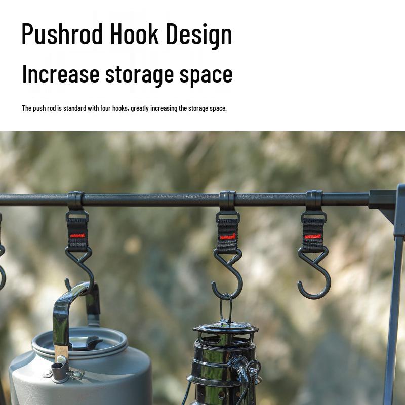 Portable Aluminum Multi-Layer Folding Storage and Drying Rack for Camping