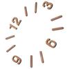 1 Set 1 Set Römische Ziffern für Uhr Holz DIY Nummernersatz Wandbehang Reparaturset Teile Uhrziffern Set