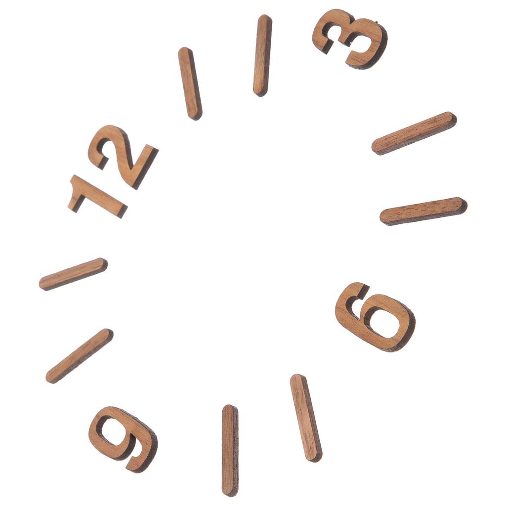 1 Set 1 Set Römische Ziffern für Uhr Holz DIY Nummernersatz Wandbehang Reparaturset Teile Uhrziffern Set
