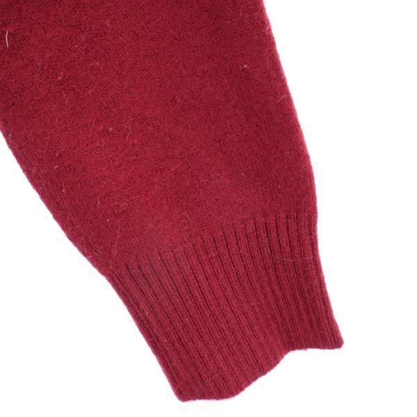 YVES SAINT LAURENT wool Long sleeve V neck knit M Red series sweater Women Used