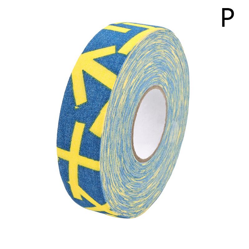 

2,5 см*25 м Лента для обмотки рукоятки для хоккея с шайбой Противоскользящая Цветная Спортивная лента из полиэстера износостойкая Лента для хоккейной клюшки Спортивный бинт