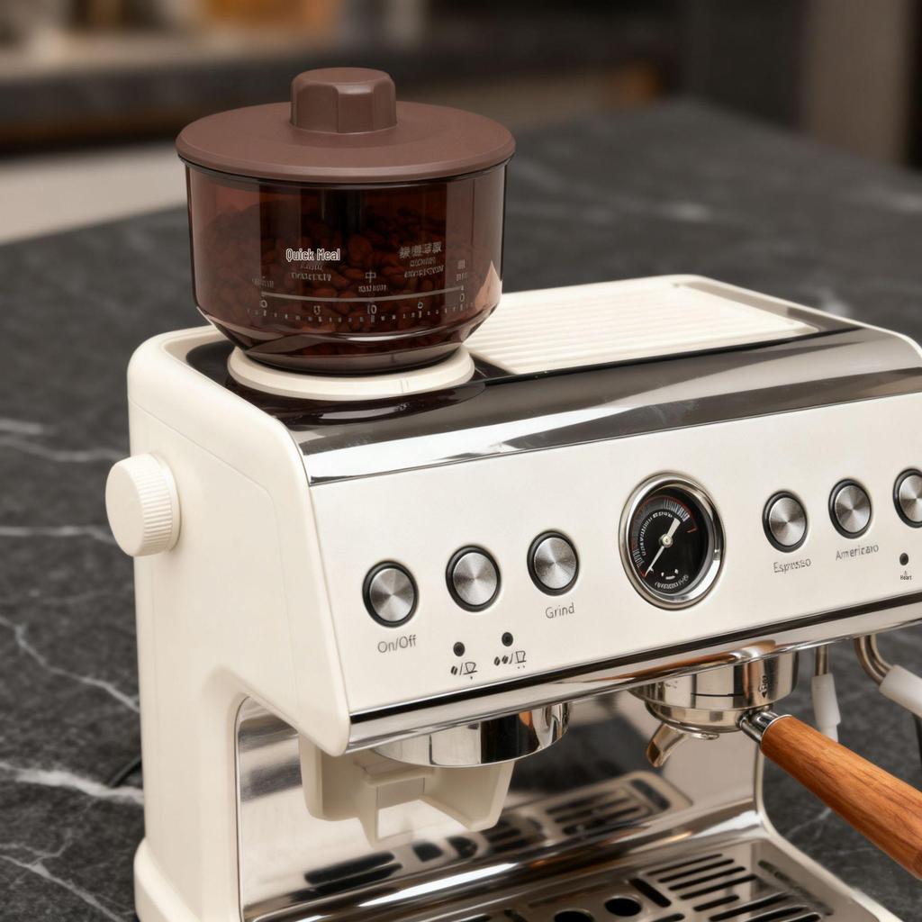 Korean NunuSum Transformer Coffee Machine with Steam Milk Frother