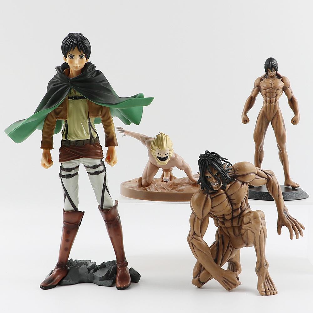 Collectible Attack On Titan Statue Allen Yeager Kneeling Figure 25cm Pvc