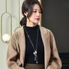 Autumn And Winter Tulip Clothes Sweater Chain Long Tree Flower Crystal Necklace Women'S Accessories