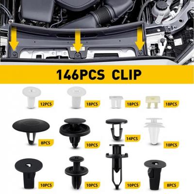 146Pcs Door Hood Bumper Trim Panel Clips Body Retainer Fender Set for Toyota EXV