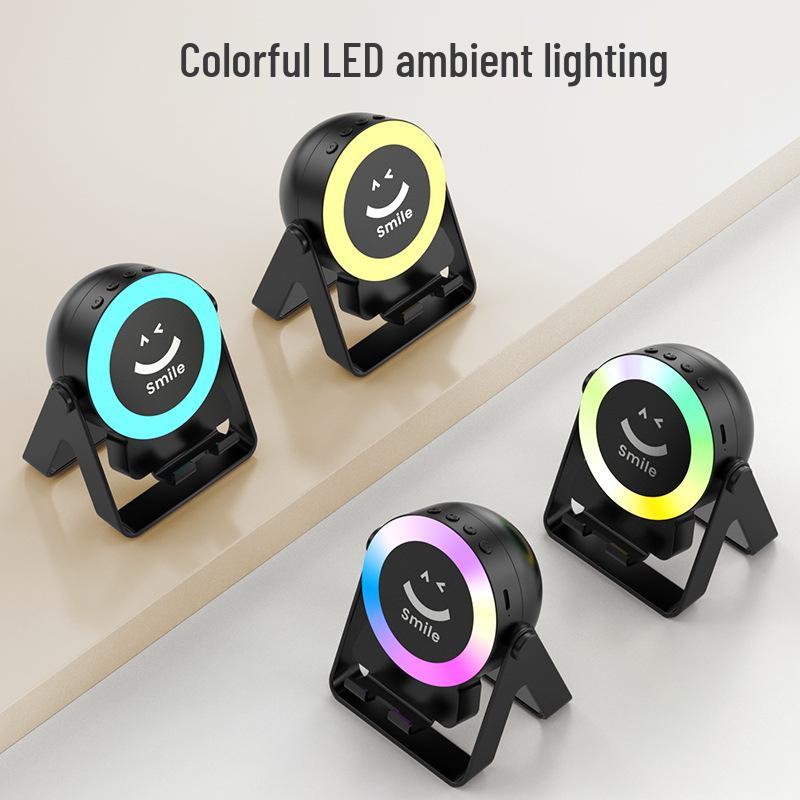 Cross-Border Bluetooth Speaker with Induction Stand, Tech-Sense, Breathing Light, Rechargeable for Outdoor & E-Sports.