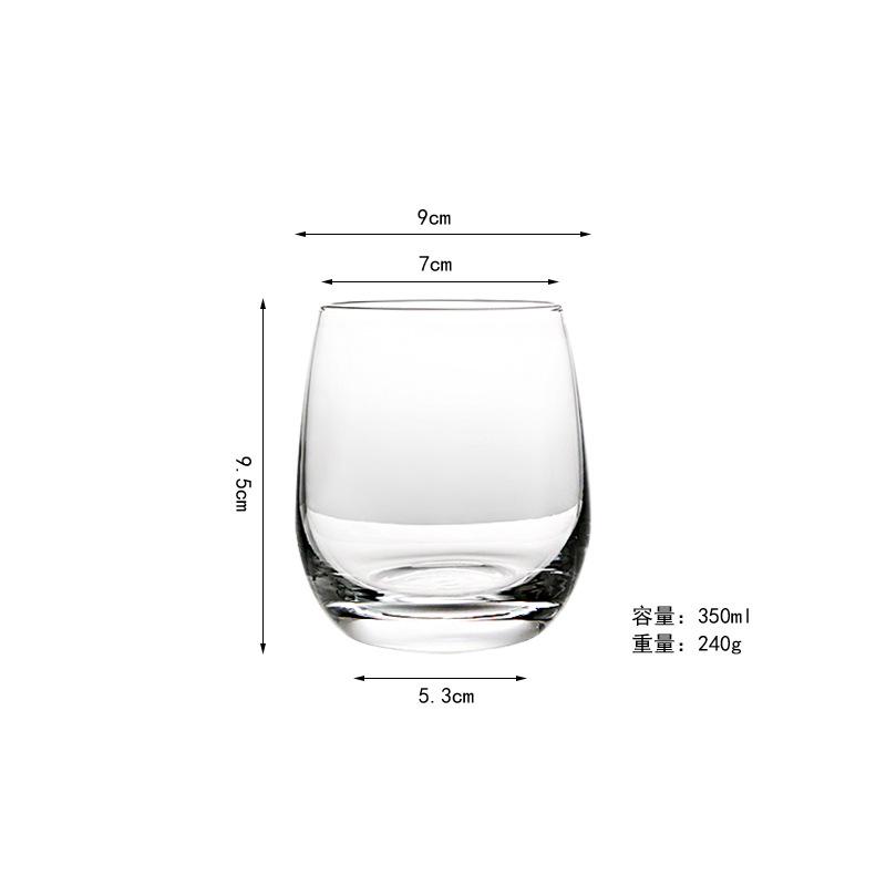

Креативная красочная гальванизированная стеклянная чашка большой вместимости, красочная чашка в форме яйца, популярная в сети радужная хрустальная чашка 301-550ml