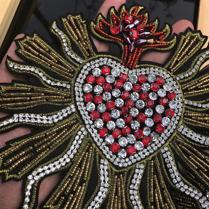 Heart Shaped Sew On Love Fashion DIY Applique Badge Patch Clothing Accessories Heart Shaped Sew On Love Fashion DIY Applique Badge Patch Clothing Accessories