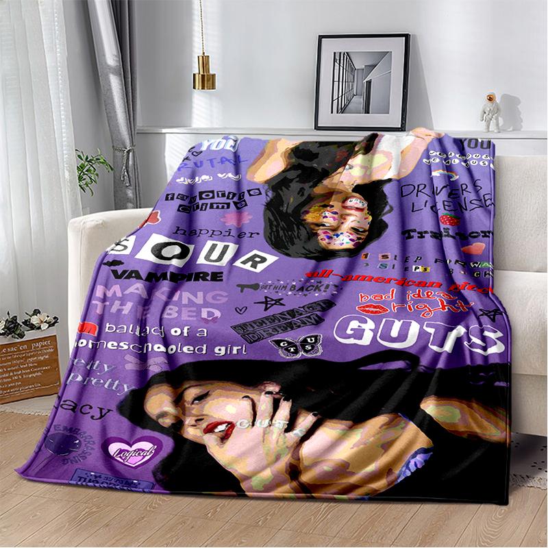 OR Olivia Rodrigo SOUR GUTS 3D Singer Soft Flannel Blanket for Beds Bedroom Sofa,Throw Blanket for Cover Gift Office Picnic