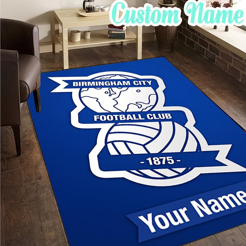 Custom Name Birmingham Football Club  Rug, Office Rug, Chair Rug, Carpet for Living Rooms, Doormat Game Rug Home Decor Christmas Gifts