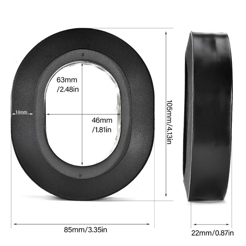 Soft Memory Foam Ear Pad Compatible for HS35 HS40 Wireless Headphones Breathable Silicone Earpads Long Last Comfort