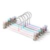 Standard Wardrobe Pants Hanger With Non Slip Stainless Steel Clips For Home Storage And Organization