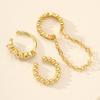 Yousheng 3Pcs Ear Cuffs for Women, Thin Chain Hanging Ear Bone Clips, Non-Pierced Ear Cuffs with Cubic Zirconia for Commuting Dating Party Travel