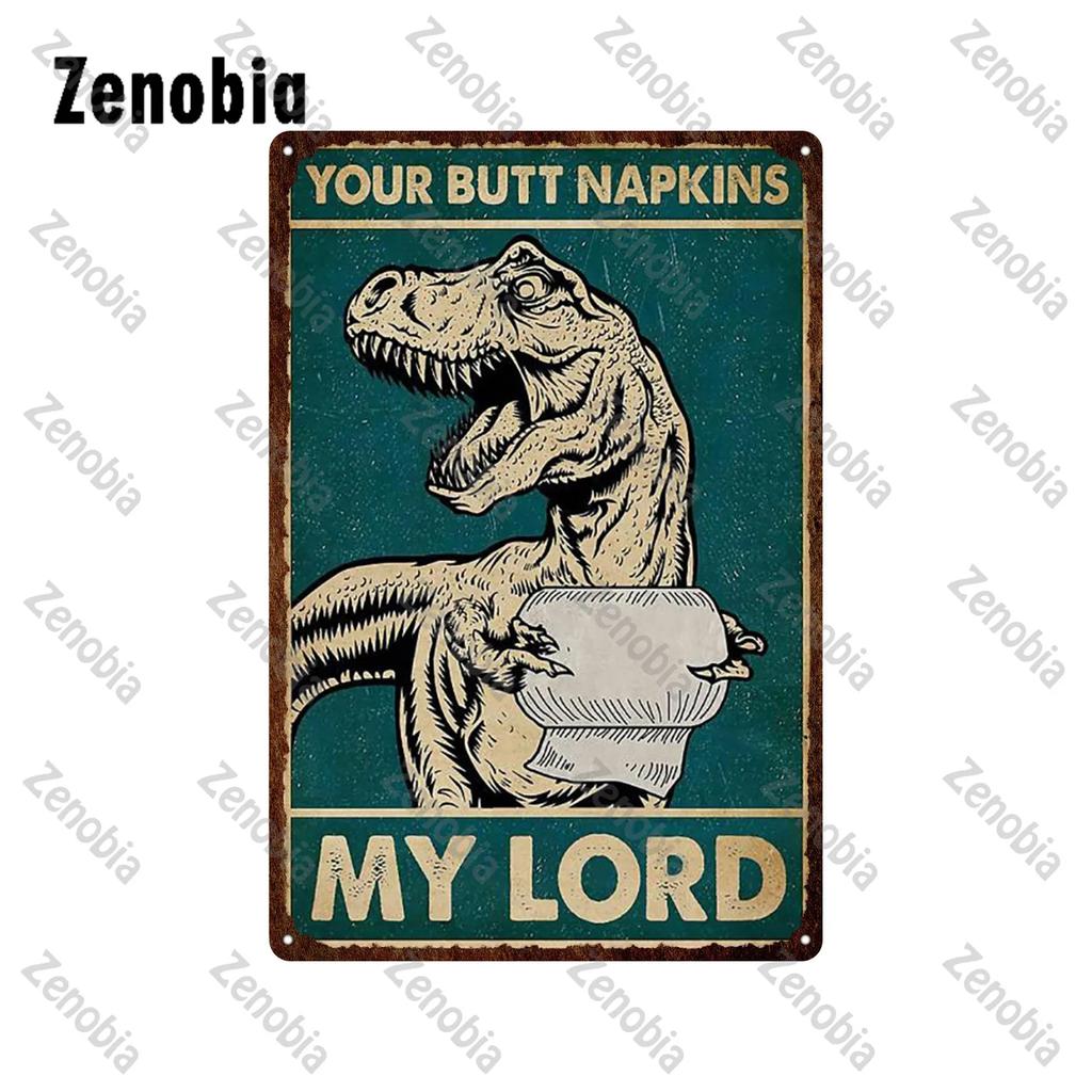 Animal Pet Black Cat Metal Poster Funny Vintage Plaque Metal Signs Tin Signs Cat Sitting On Toilet Tin Plate for Bathroom Decor