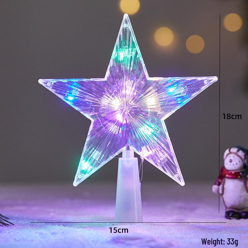 LED Battery-Powered Christmas Tree Topper Star and Window Display Lights