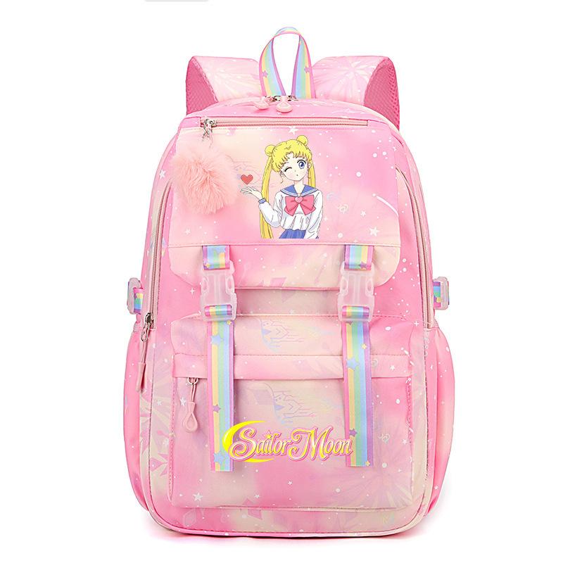 Starry Sky Beauty Girl Bag Women's High Sense Light Primary School Students Color Backpack Girls Outdoor Schoolbag
