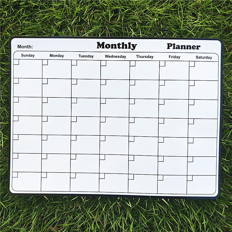 Stylish Magnetic Dry Erase Calendar - Versatile Monthly Planner For Refrigerator - Easy Kitchen Organization & Decor