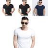 Men's Summer Casual Fashion Solid Color O-neck T-shirt With Short Sleeves