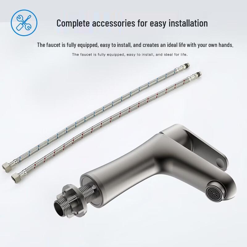 MICOE 304 Stainless Steel Cold & Hot Basin Faucet