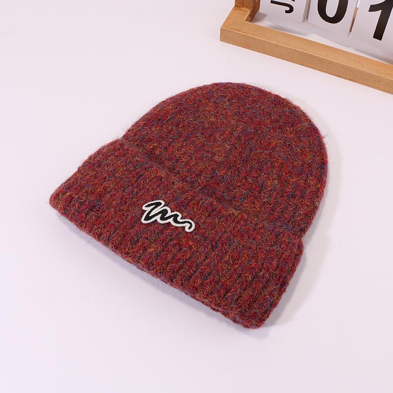 Autumn and Winter Wool Hats for Men and Women Korean Style Versatile Couples Cold Hats Simple Street Ear Protection Warm Knit Hat