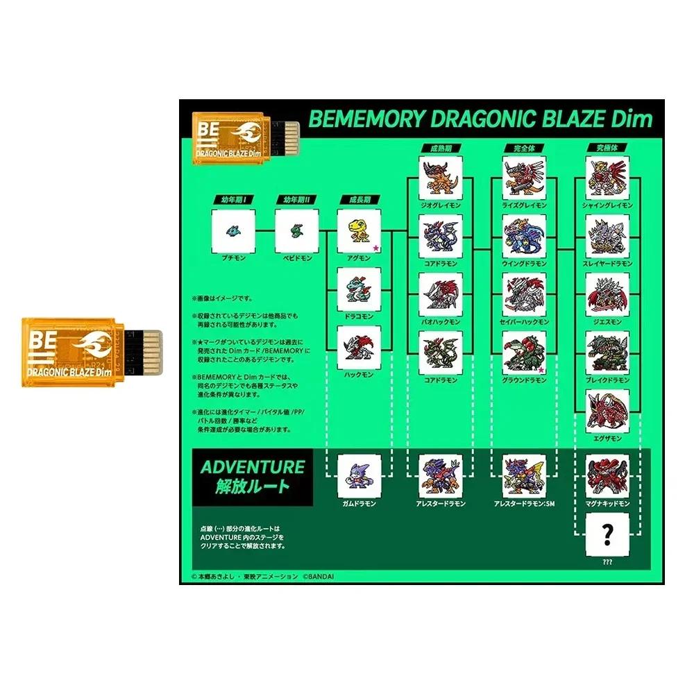 Digimon Adventure BE MEMORY IMPERIALDRAMON RAMPAGE OF THE BEAST 25º Aniv Cartão DIM Película Protetora Figura Stingmon Modelo Cartões