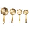 4Pcs Stainless Steel Measuring Cups Set Stackable Accurate Cooking Baking Kitchen Gadgets Gold