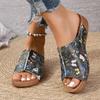 Fashion Popular Mixed-Color Thick Sole Women Sandals 2025 Spring Anti-Slip Platform Sandels Outdoor Walking Wedges Heel Zapatos De Mujer