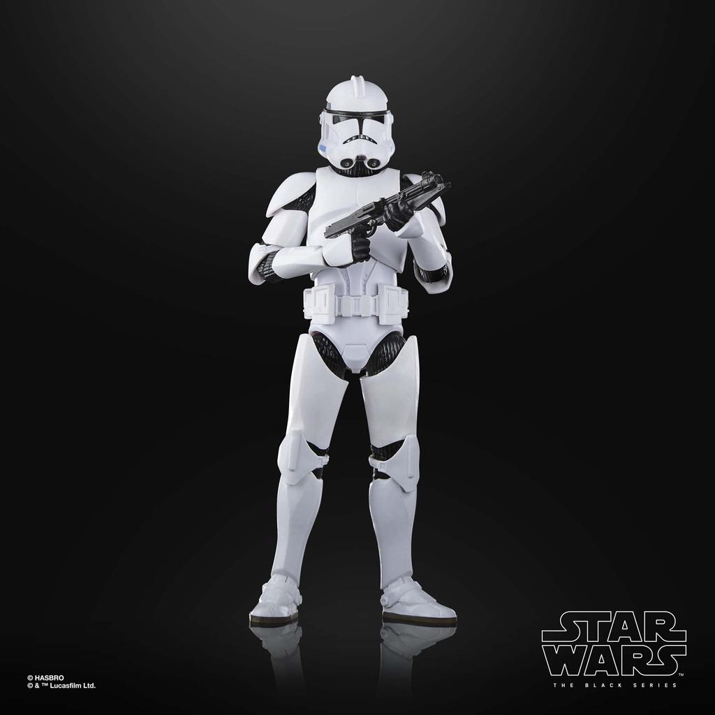 Hasbro Star Wars Black Series Phase II Clone Trooper, Star Wars: The Clone Wars 6-inch (15 cm) Action Figure, Ages 4 and Up, F7105, Authentic