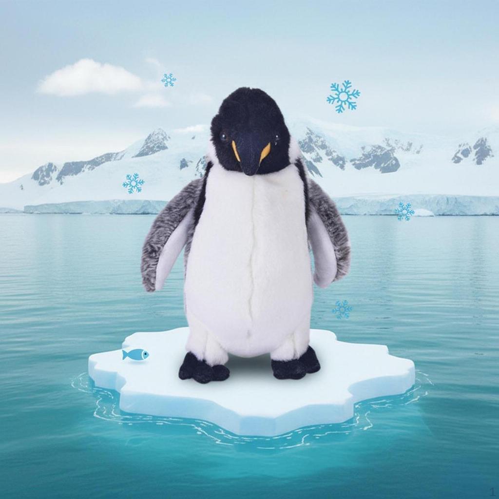 Penguin Toy Stuffed Animal Birthday Gifts Adorable Bedroom Decoration Soft Doll for Adults Boys and