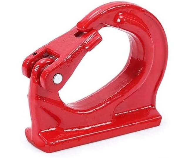 2t Bucket Lifting G80 Alloy Construction for Mini Dump and Rammers [Single Item] Hook, Welded, Slinging, Attachment, Steel, Heavy-Duty Equipment,