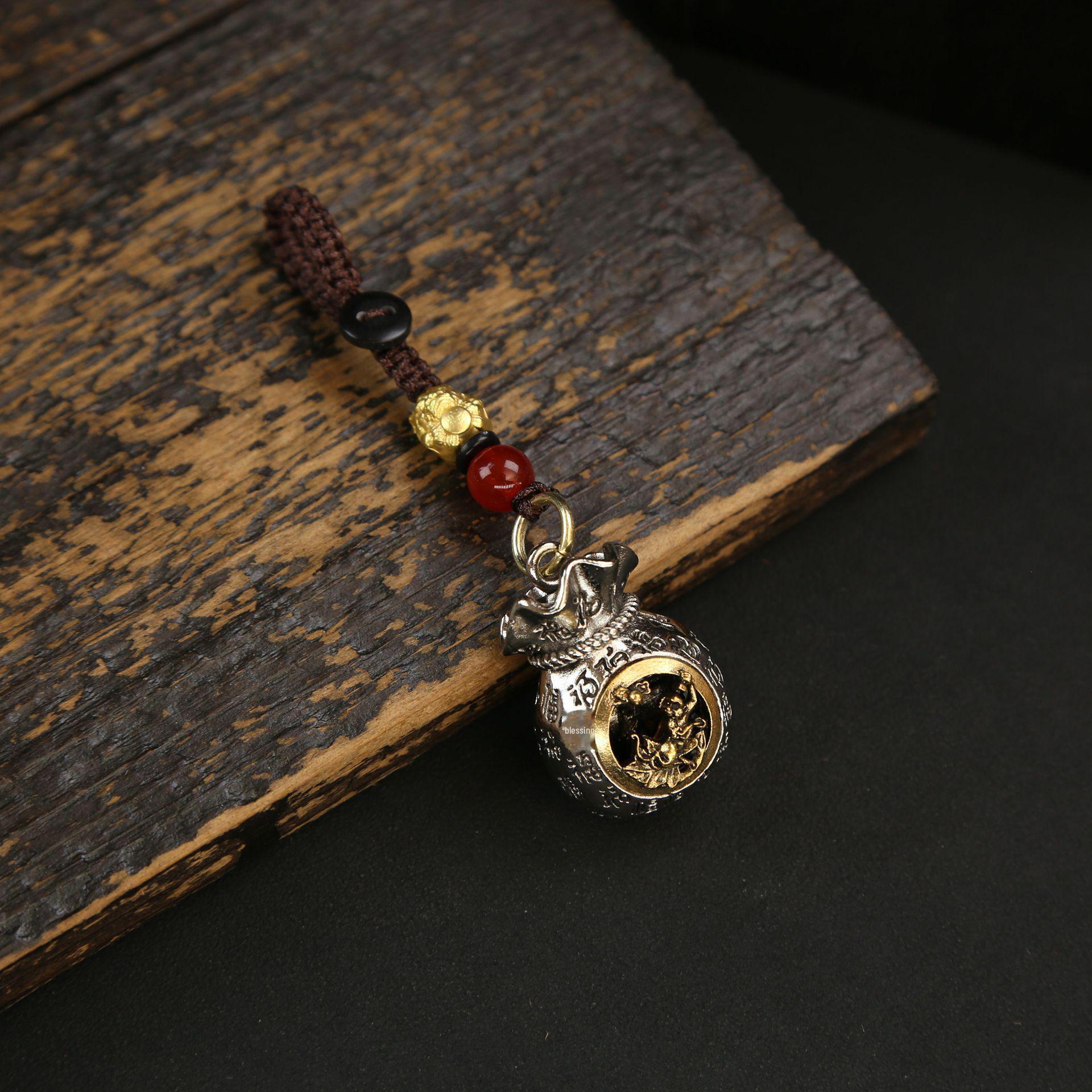 

Брелок-подвеска со знаком зодиака для мужчин и женщин - серебряный сплав, талисман на удачу в китайском стиле