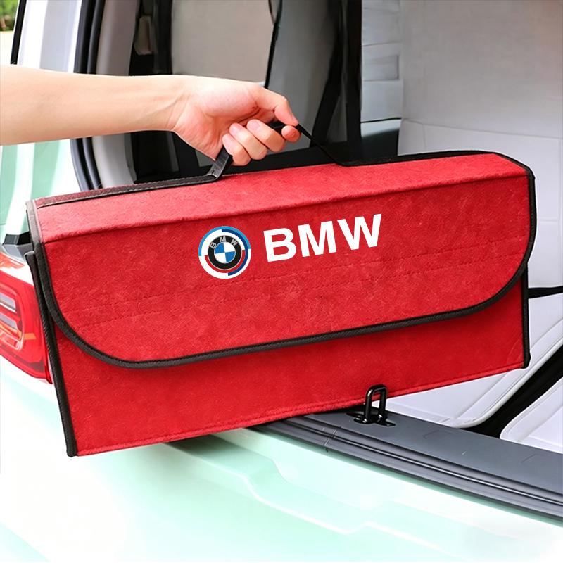 NNEJ4 Felt Cloth Car Trunk Storage Box For BMW Mini Cooper One JCW F54 F55 F56 F57 F60 Foldable Organizer Case Car Supplies keychain