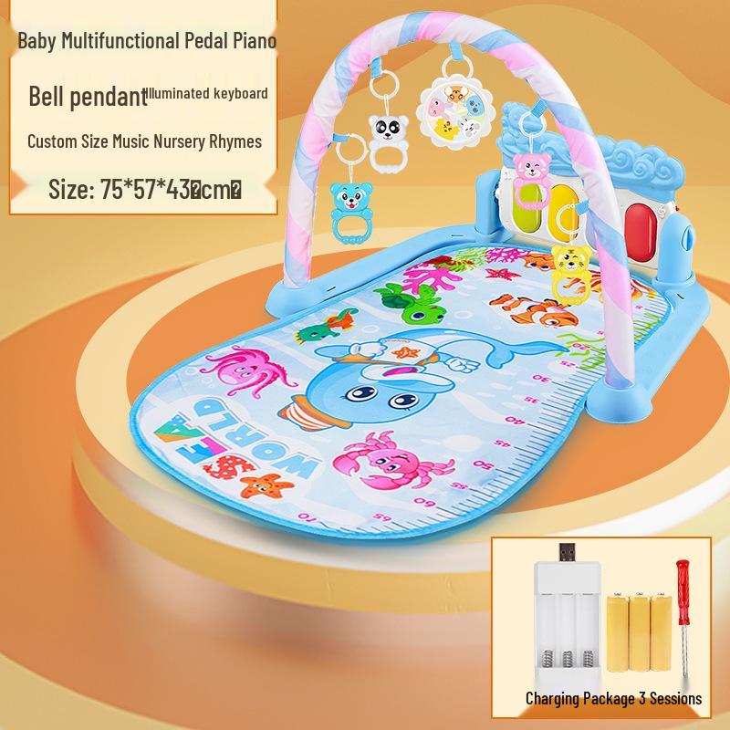 Baby Kick Piano Music Mat and Mobile: Activity Gym for Infants