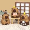 Capybara Sculpture Cute Capybara Animal Ornament Cartoon Capybara Tabletop Decoration Creative Gifts for Friends Kids