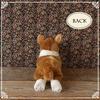 Ninian and Kino Plush Dog, Realistic Lying Down, Approximately 40cm Long, Pet (Corgi)