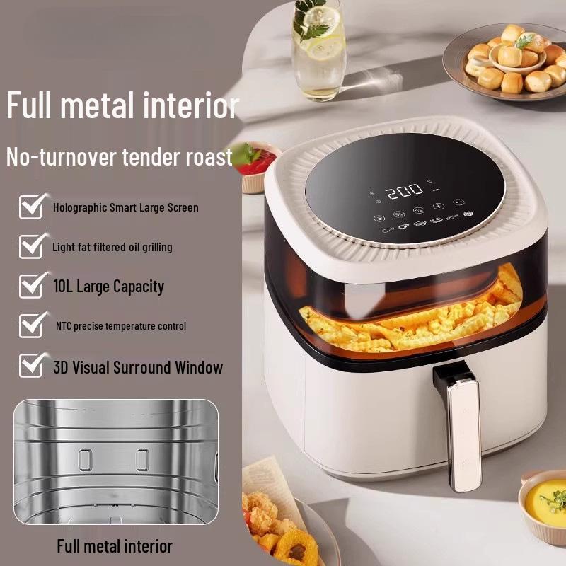 Aoke 360° Visual Air Fryer: Multifunctional, No-Flip, Large Capacity Electric Oven (2025 Model)