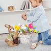 3PCS Easter Egg Stems Artificial Picks for Holiday Decoration Bunny