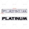 ABS 3D PLATINUM Letter Tail Badge Label Custom Body Sticker Car Emblem Suitable For Tule Waterproof Auto Decal
