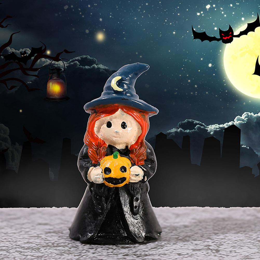 Halloween Series Micro Landscape Ornaments Cute Pumpkin Lantern Halloween Decorations DIY Crystal Ball Accessories