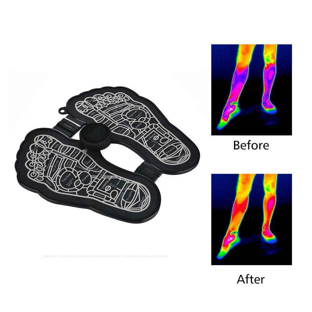 Electric Foot Massager Leg Reshaping Pad Feet Muscle Stimulator Mat Stock