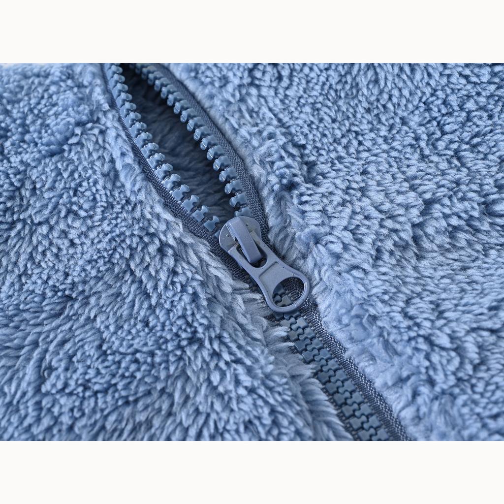 Herbst und Winter Fleece Kinderjacken für kleine und mittelgroße Kinder Splicing Ribbon Casual Zipper Jacke Warmer Pelzmantel