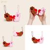 Pair Of Creative Love Heart Capybara Cartoon Plush Toy Pendants Magnet With