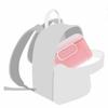 Milk Powder Storage Box PP Shell BPA Free Portable Baby Milk Powder Container Box with Lanyard Pink