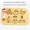 8/10/18/24Pcs Stainless Steel Cookie Cutter Set 3D Shape Design Various Patterns Holiday Cookie Mold Christmas Gift Baking Tool