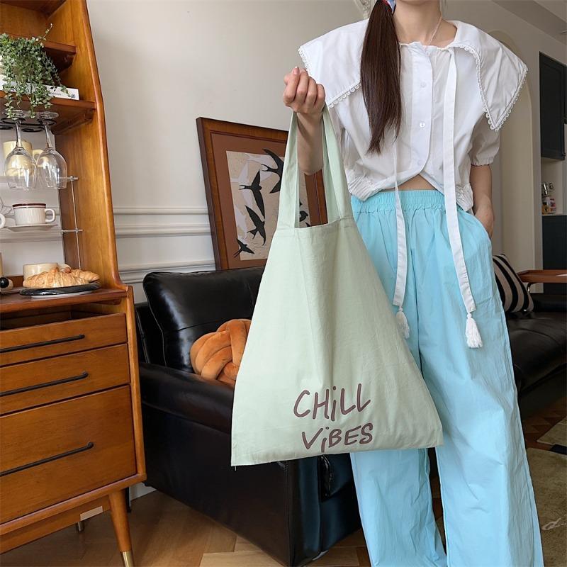 54 Printed Cloth Bag Women's Tote Bag Canvas Bag Go To Work Large Capacity Commuter Student Wear Book Shoulder Cloth Bag Bag