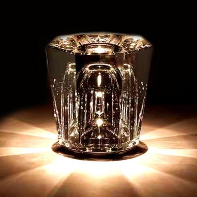 SALUDABLE Table Lamp, Crystal, Indirect Lighting, Stylish Bedside Night Light