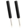 2PCs Watch Repair Kit Battery Remover Silver Pry Hand Tool Black Long Handle Aluminum Steel
