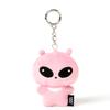 Artbox “Lady-Waeg” Gae-weg-i Mini Keyring – Pink Alien Plush Charm.
