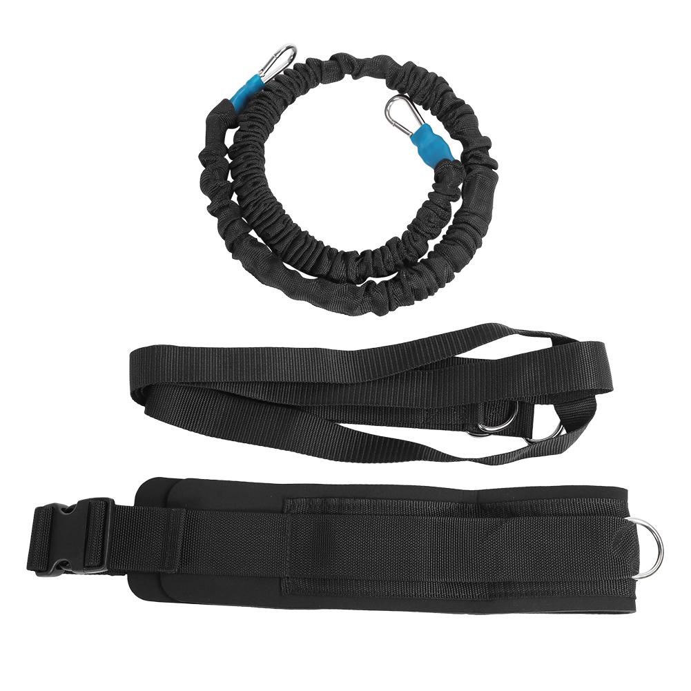 Multi functional Resistance Trainer Acceleration Speed Cord Rope Set for Sports Strength Running Training (4 ring cross