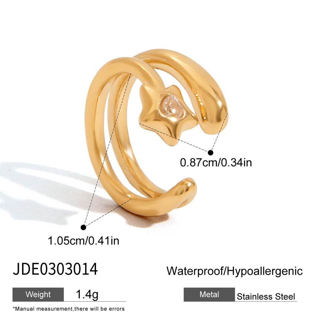 Edelstahl Ohrclips ohne Ohrloch Design Sinn Nischen Ohrringe verblassen nicht Titanstahl